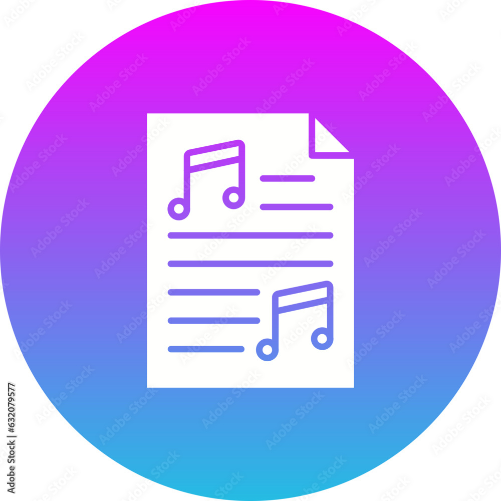 Music score Icon Music score Icon