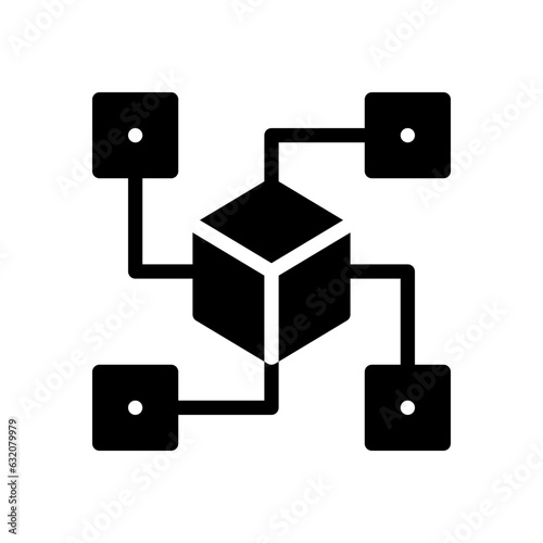 distributed glyph icon