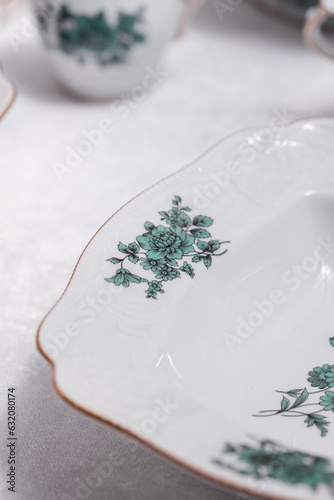 Elegant opulence in every detail: a unique antique Rosenthal table service, a testament to timeless beauty. 100 years of history in every cup photo