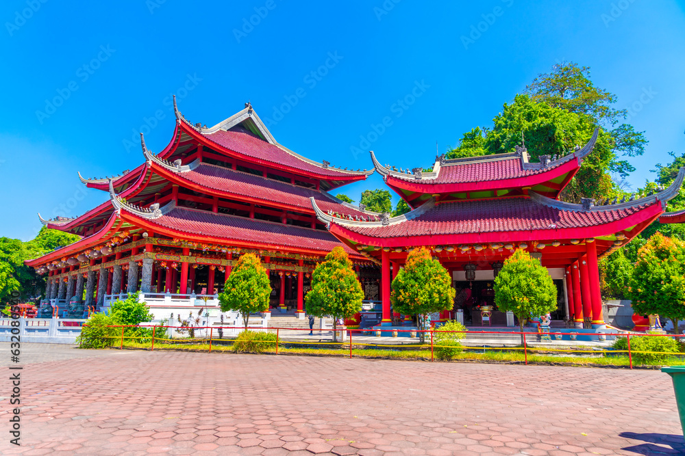 Sam Poo Kong temple also known as Gedung Batu (the Stone Building),the oldest Chinese temple mixed Chinese and Javanese architectural style and most famous tourist destination in Semarang. Sam Poo Kong temple also known as Gedung Batu (the Stone Building),the oldest Chinese temple mixed Chinese and Javanese architectural style and most famous tourist destination in Semarang.