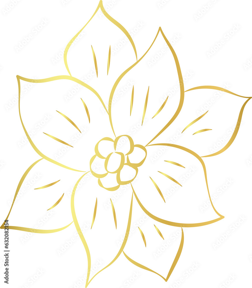 aesthetic gold flower line art element design aesthetic gold flower line art element design