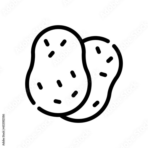 potato line icon