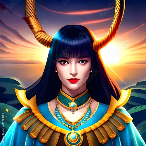 portrait of a devil girl 