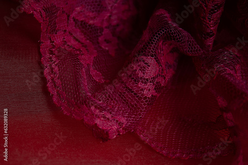 Red Organza Fabric for Background