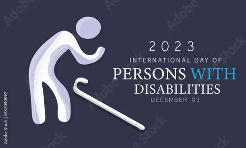 International Day of Persons with Disabilities. background, banner, card, poster, template. Vector illustration.