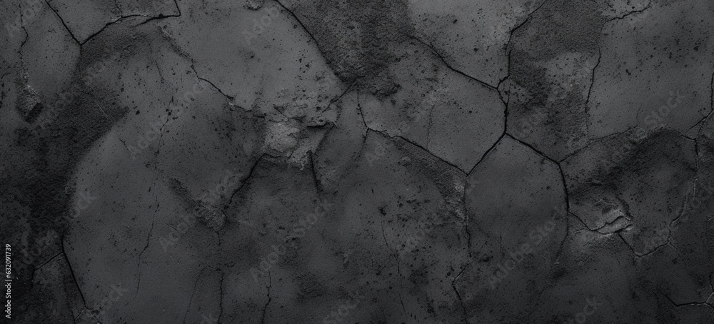 Dark black cement texture background. generative ai Dark black cement texture background. generative ai