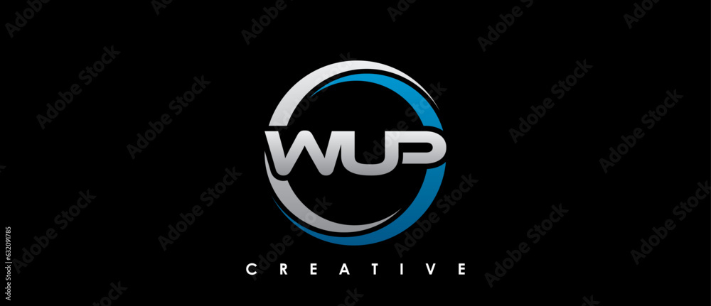 WUP Letter Initial Logo Design Template Vector Illustration WUP Letter Initial Logo Design Template Vector Illustration