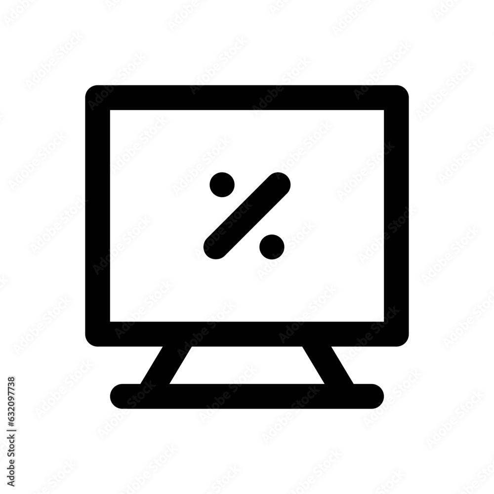online payment line icon online payment line icon