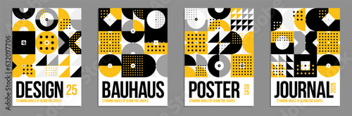 Geometric vector posters an...