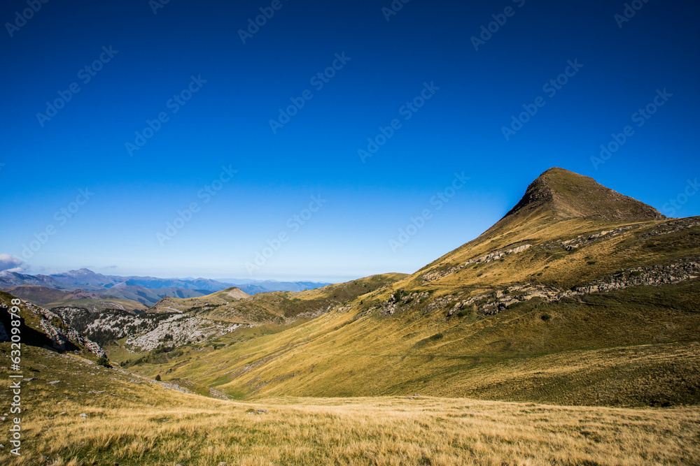 Summer landscape in the mountains of Navarra, Pyrenees, Spain