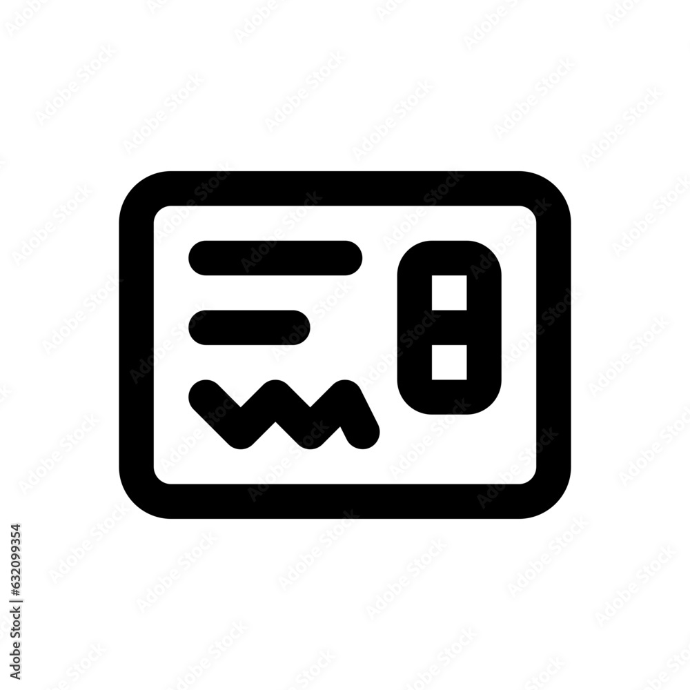 Fototapeta premium contract line icon
