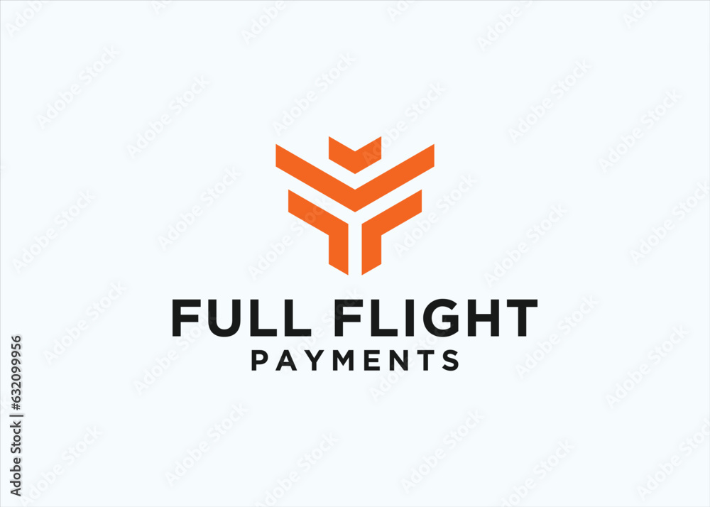 initial ff with eagle logo design vector silhouette illustration initial ff with eagle logo design vector silhouette illustration