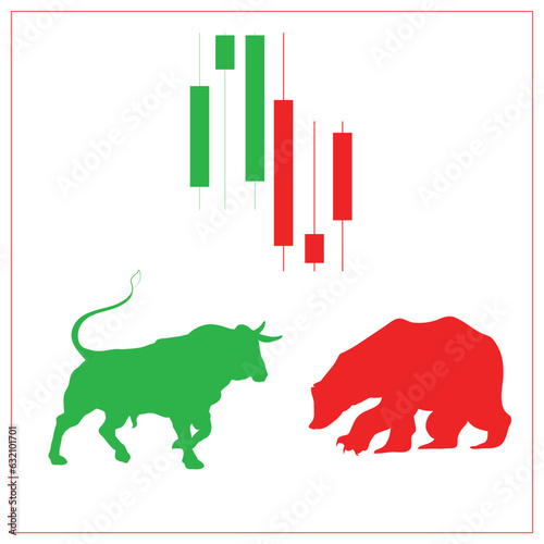 Stock market illustration