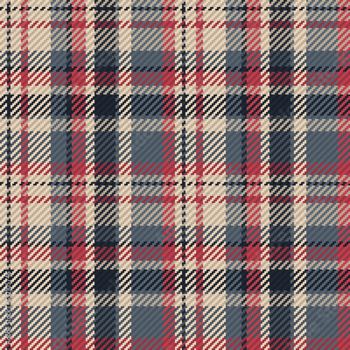 Seamless pattern of scottish tartan plaid. Repeatable background with check fabric texture. Vector backdrop striped textile print.