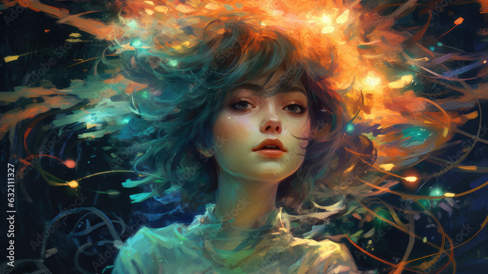 Beautiful Waifu Style Girl #49 with Generative AI technology Beautiful Waifu Style Girl #49 with Generative AI technology