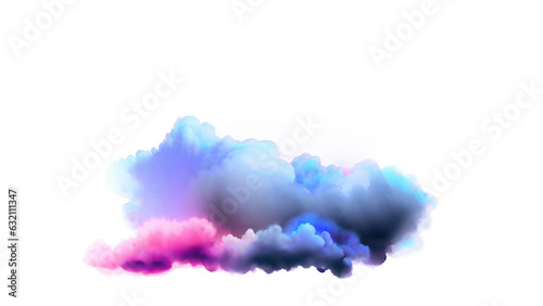 Chromatic Light Dance on Abstract Cloud Form