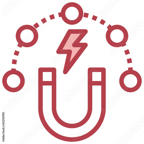 MAGNET line icon,linear,outline,graphic,illustration
