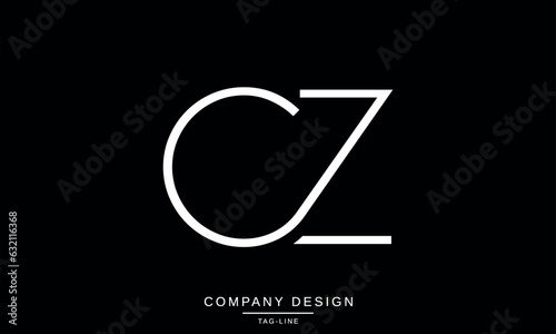 CZ, ZC, Abstract Letters Logo Monogram