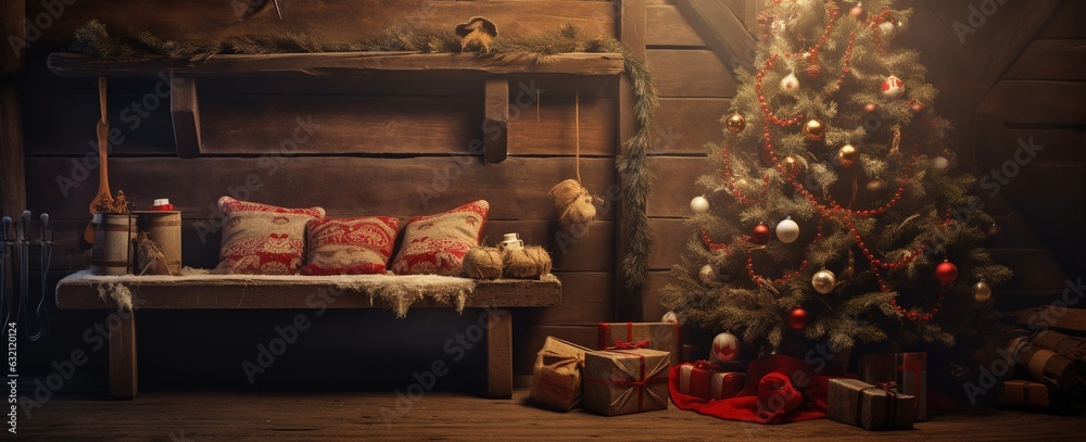 Interior Design of a House during Christmas Event.