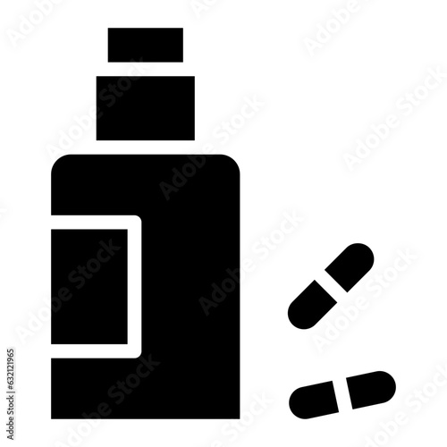pill bottle glyph 