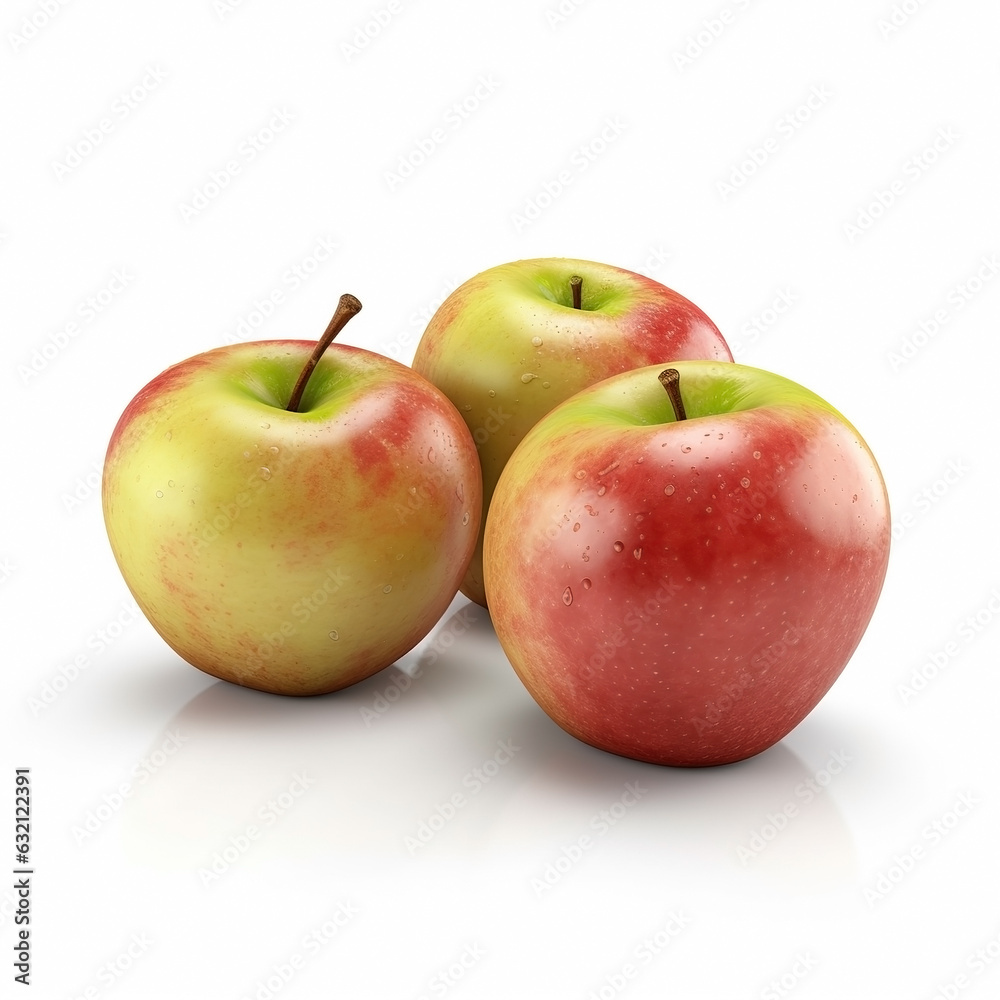 Apples on white background. Fresh fruits. Healthy food concept Apples on white background. Fresh fruits. Healthy food concept