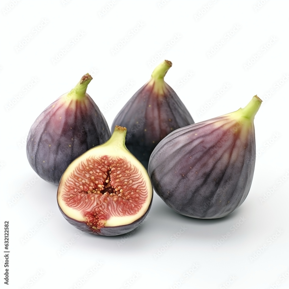 Figs on white background. Fresh fruits. Healthy food concept Figs on white background. Fresh fruits. Healthy food concept