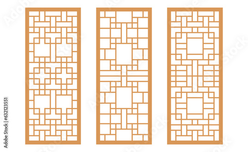 Korean traditional pattern design elements