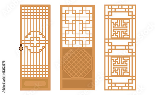 Korean traditional pattern design elements