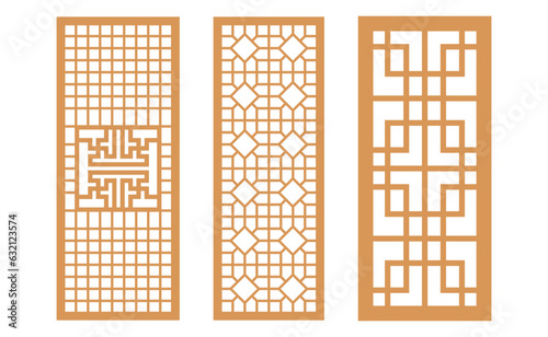 Korean traditional pattern design elements