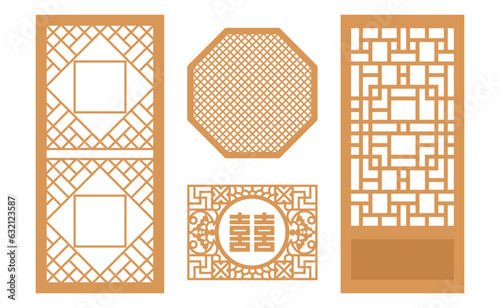 Korean traditional pattern design elements