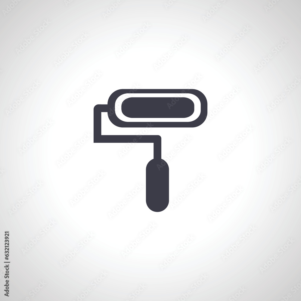 Paint roller icon. painting roller isolated icon Paint roller icon. painting roller isolated icon