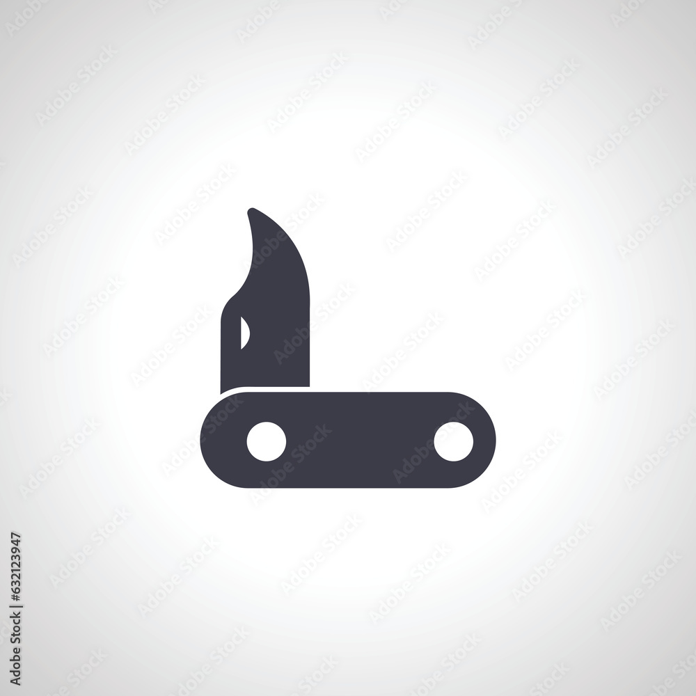 Pocket knife icon. penknife isolated icon Pocket knife icon. penknife isolated icon