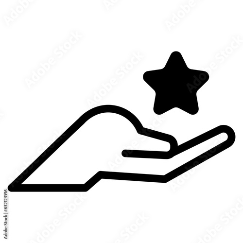 hand with star dualtone