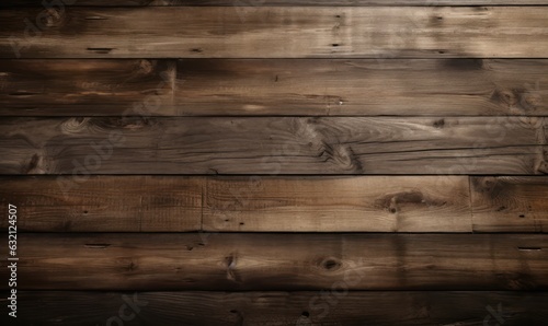 Dark brown wooden plank background, wallpaper. Old grunge dark textured wooden 