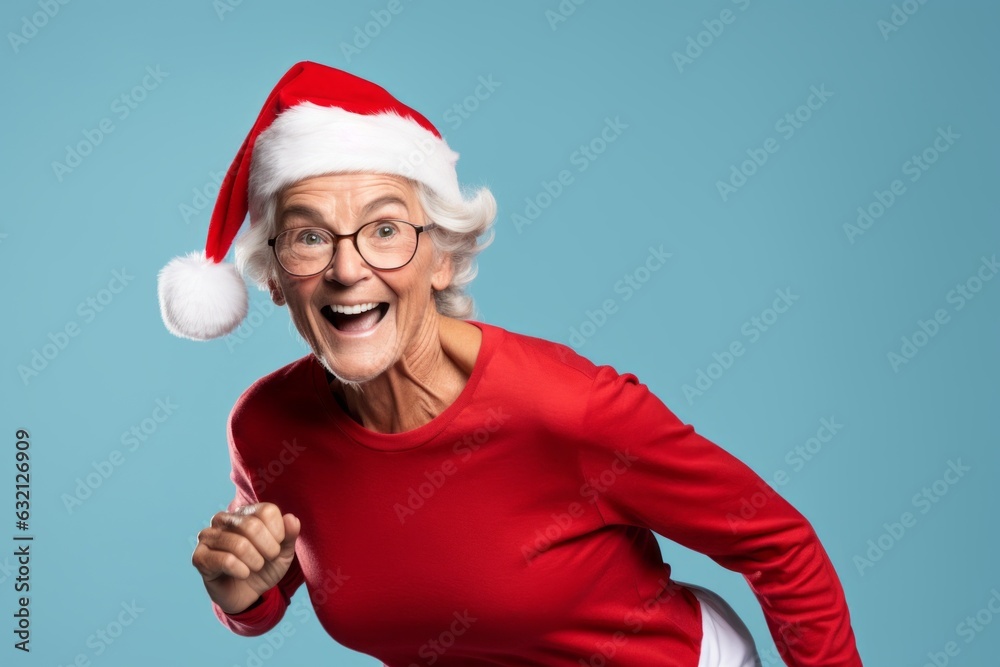 Woman in the studio on a colored background, blank for advertising. Portrait with selective focus and copy space Woman in the studio on a colored background, blank for advertising. Portrait with selective focus and copy space