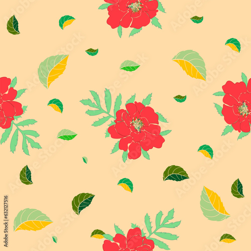 seamless pattern with flowers