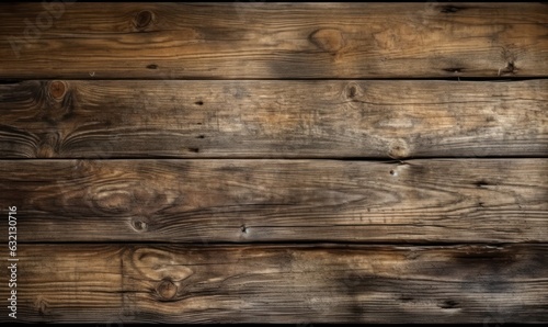 Dark brown wooden plank background, wallpaper. Old grunge dark textured wooden 