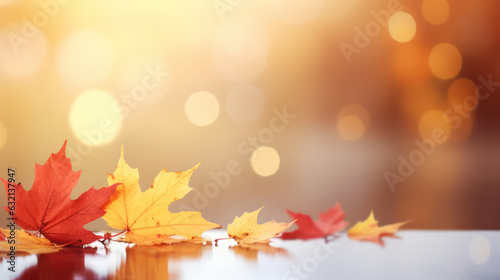 Web banner design for autumn season