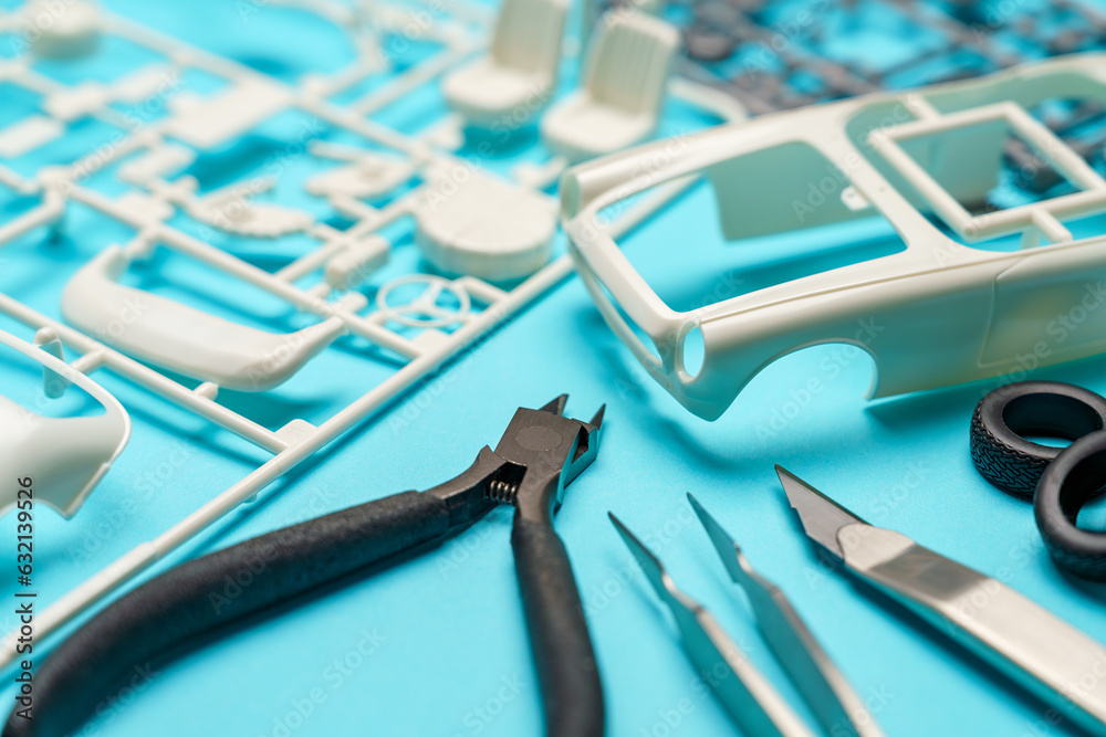 Fototapeta premium プラモデルの製作