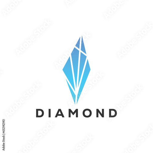 emerald diamond logo vector icon illustration
