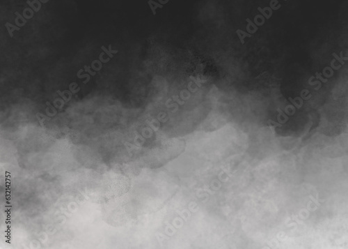 Black smoke fog cloud background