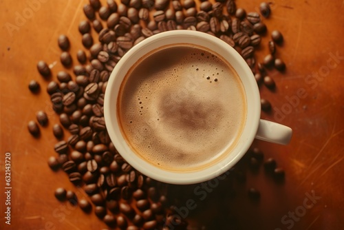 coffee Beans Background: Aromatic Elixir © Francesco