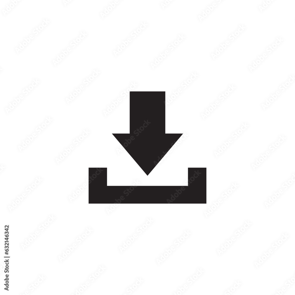 download arrow with white background download arrow with white background