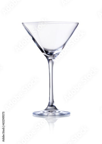 empty cocktail glass isolated photo