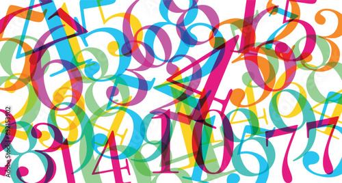 sfondo, grafica, numeri, matematica, 