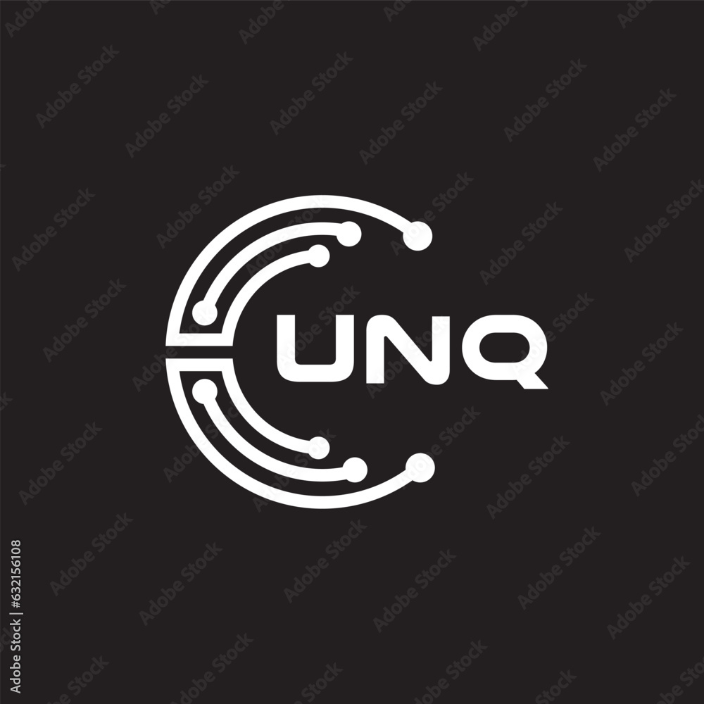 UNQletter technology logo design on black background. UNQcreative initials letter IT logo concept. UNQsetting shape design
UNQletter technology logo design on black background. UNQcreative initials letter IT logo concept. UNQsetting shape design