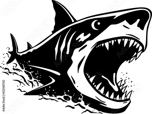 Shark - High Quality Vector Logo - Vector illustration ideal for T-shirt graphic