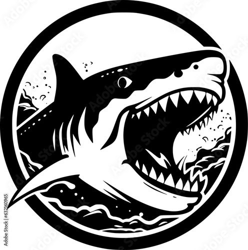 Shark - High Quality Vector Logo - Vector illustration ideal for T-shirt graphic