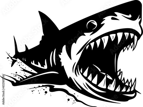 Shark - High Quality Vector Logo - Vector illustration ideal for T-shirt graphic