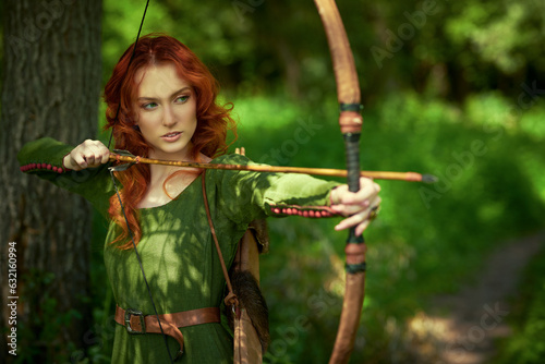 brave archer woman